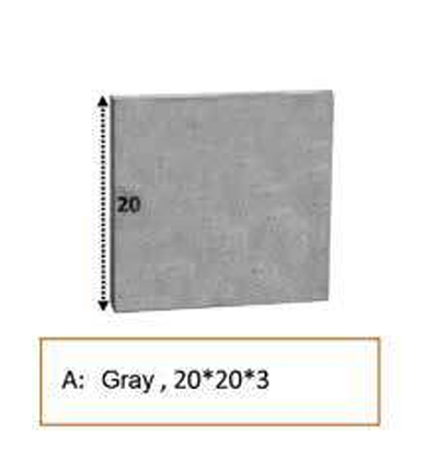 آجر 20*20 رنگ طوسی