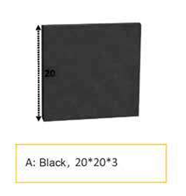 آجر 20*20 رنگ مشکی