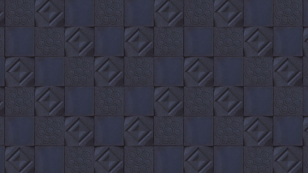 آجر 10*10 طرح‏ دار رنگ مشکی