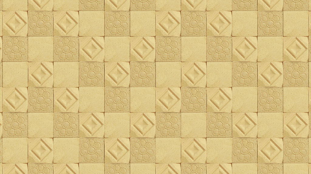 آجر 10*10 طرح‏ دار رنگ زرد