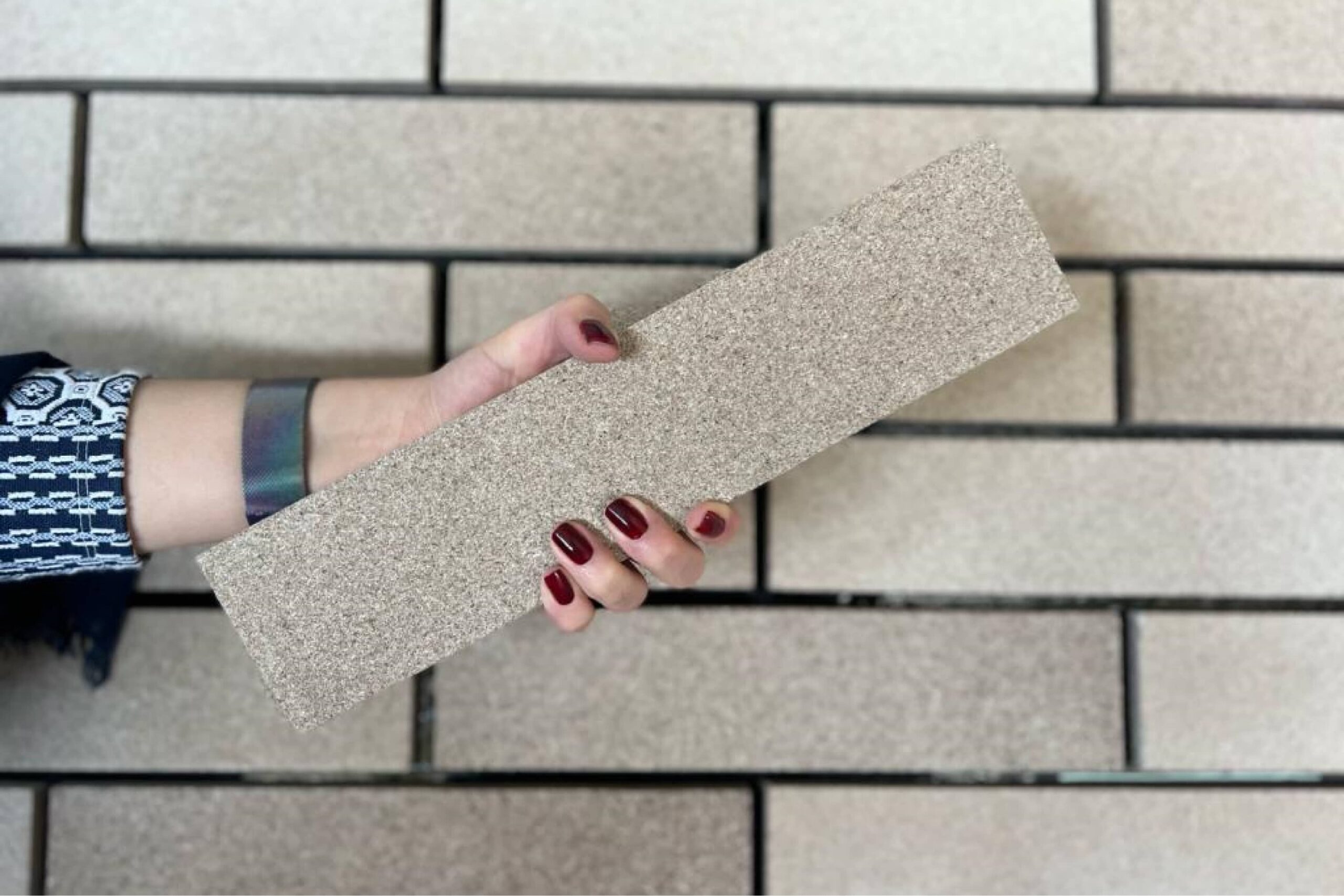 آجر پلاک 40 رنگ طوسی